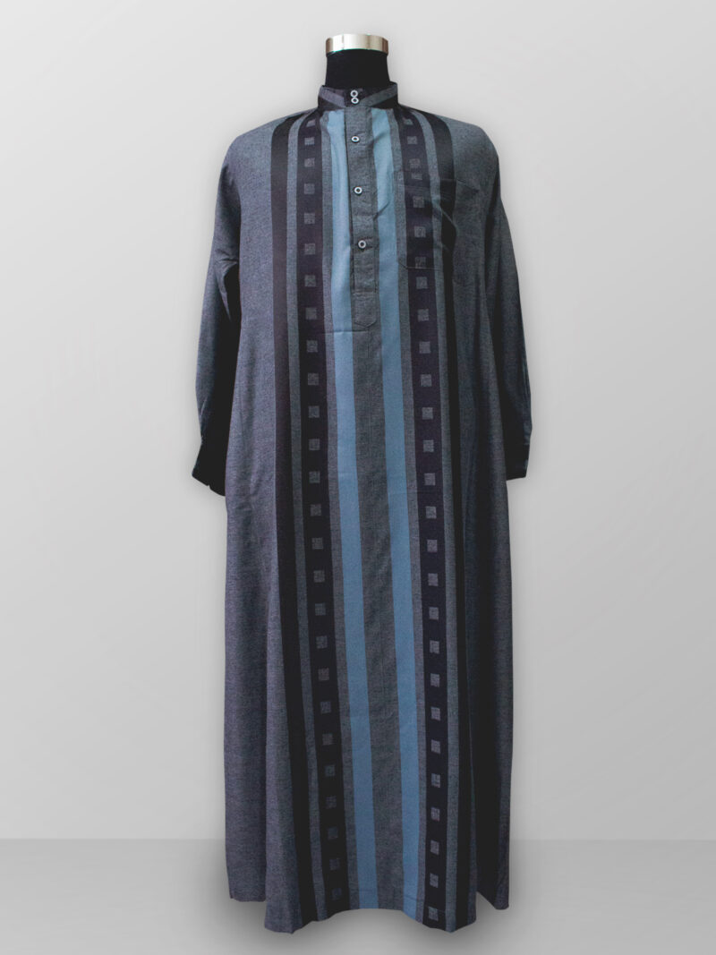 Baju gamis pria lengan panjang warna abu abu terbaik