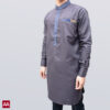 Kurta modern warna abu-abu