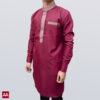 Kurta modern warna merah marun